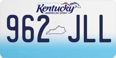KY license plate 962JLL