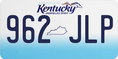 KY license plate 962JLP