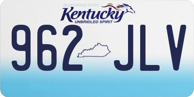 KY license plate 962JLV