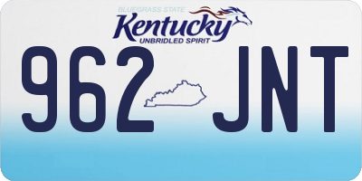 KY license plate 962JNT