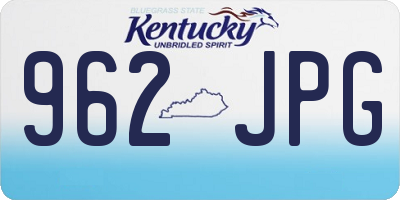 KY license plate 962JPG