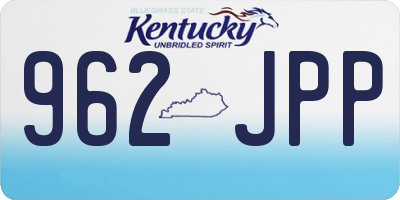 KY license plate 962JPP