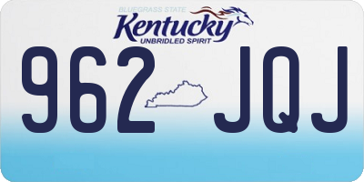 KY license plate 962JQJ