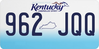 KY license plate 962JQQ