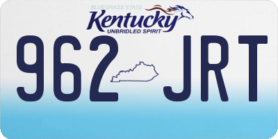 KY license plate 962JRT