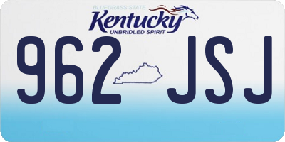 KY license plate 962JSJ