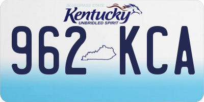 KY license plate 962KCA