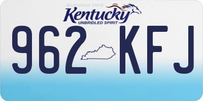 KY license plate 962KFJ
