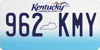 KY license plate 962KMY