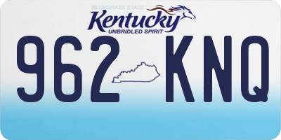 KY license plate 962KNQ