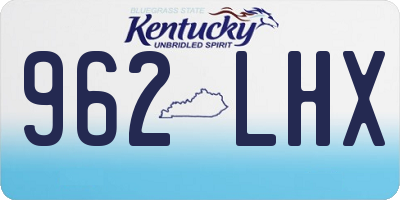 KY license plate 962LHX