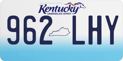KY license plate 962LHY