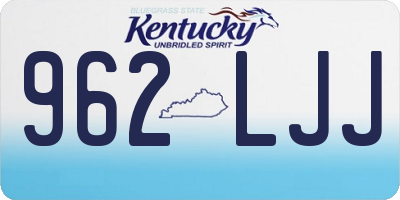 KY license plate 962LJJ