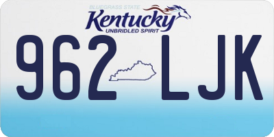 KY license plate 962LJK