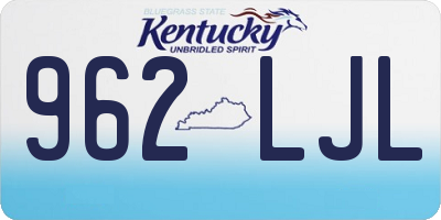 KY license plate 962LJL