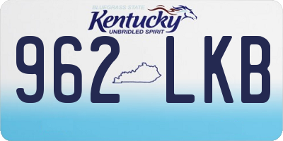 KY license plate 962LKB