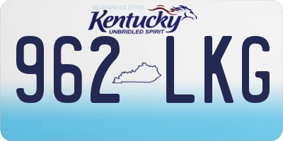 KY license plate 962LKG