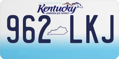 KY license plate 962LKJ