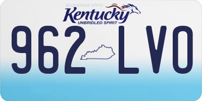 KY license plate 962LVO