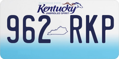 KY license plate 962RKP