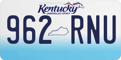 KY license plate 962RNU