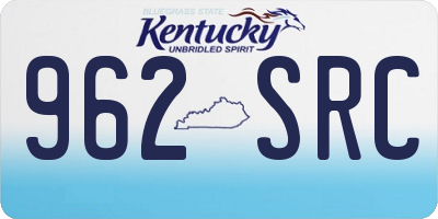 KY license plate 962SRC