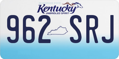 KY license plate 962SRJ