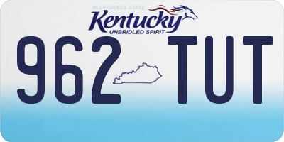KY license plate 962TUT