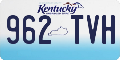 KY license plate 962TVH