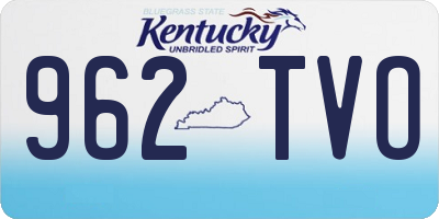 KY license plate 962TVO