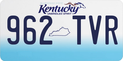 KY license plate 962TVR