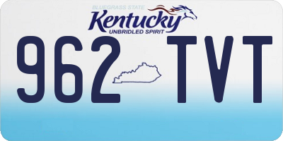 KY license plate 962TVT