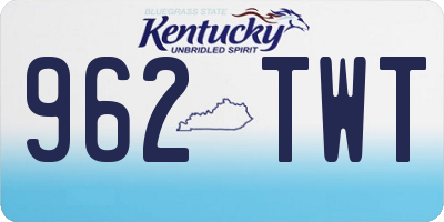 KY license plate 962TWT