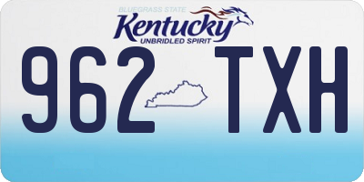 KY license plate 962TXH