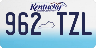 KY license plate 962TZL