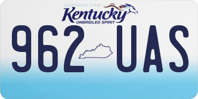 KY license plate 962UAS