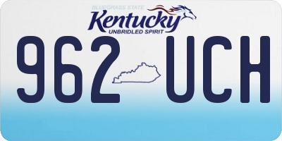 KY license plate 962UCH
