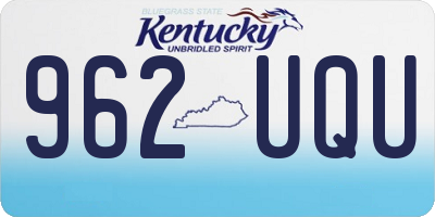 KY license plate 962UQU