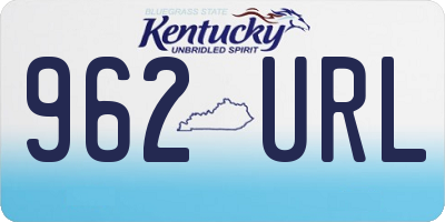 KY license plate 962URL