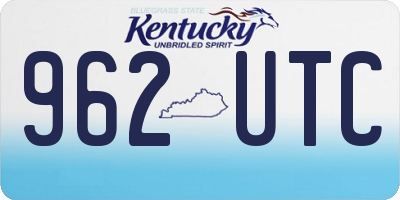 KY license plate 962UTC