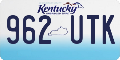 KY license plate 962UTK
