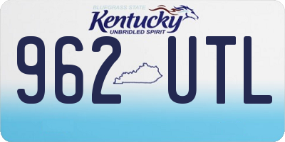 KY license plate 962UTL