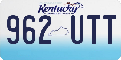 KY license plate 962UTT