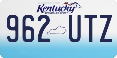 KY license plate 962UTZ