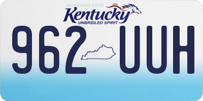 KY license plate 962UUH