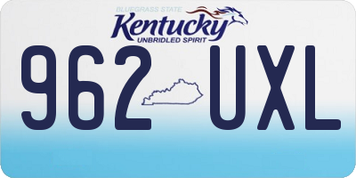 KY license plate 962UXL