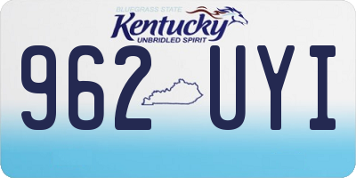 KY license plate 962UYI