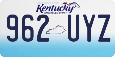 KY license plate 962UYZ