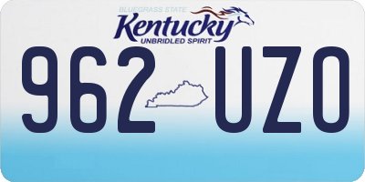 KY license plate 962UZO