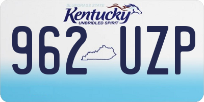 KY license plate 962UZP
